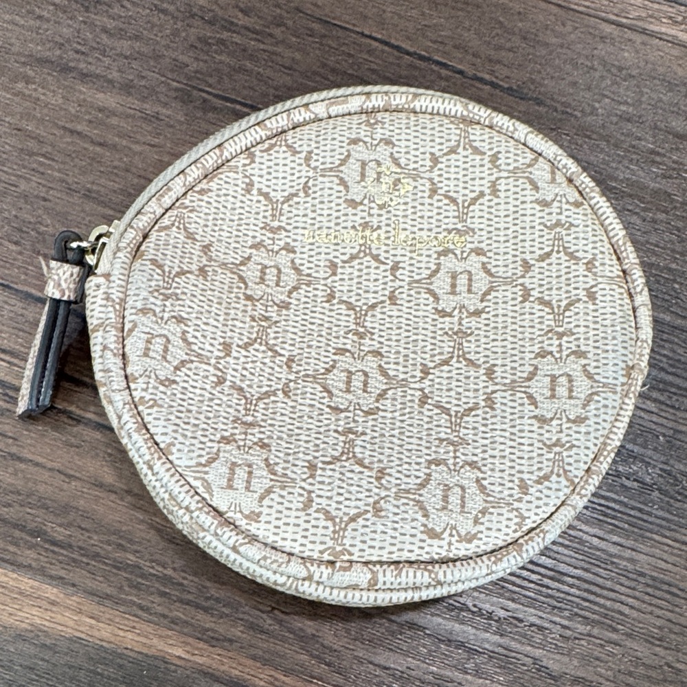 Nanette Lepore Canvas Coin Wristlet